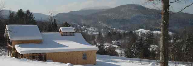 Sugarhouse in winter